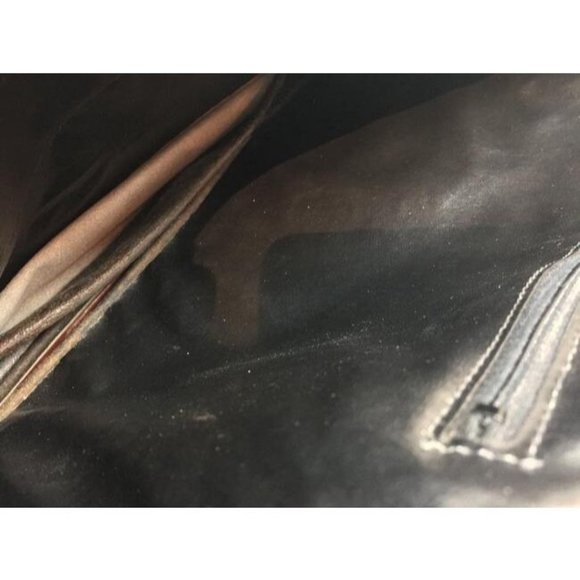 Anne Klein Vintage British Tan or Cognac Asymmetrical Envelope - Picture 6 of 10